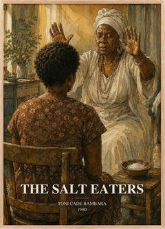 The Salt Eaters Book Watercolour Illustration by Toni Cade Bambara