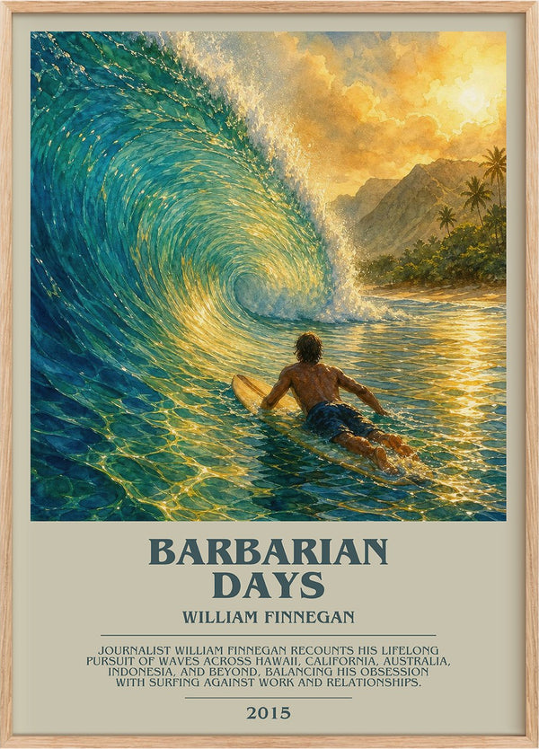 Barbarian Days Bookish Wall Art by William Finnegan