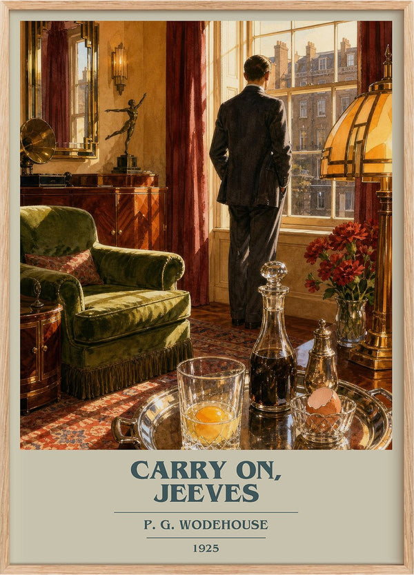 Carry On, Jeeves Book Cover Poster by P. G. Wodehouse