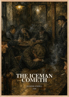 The Iceman Cometh Book Watercolour Illustration by Eugene O'Neill