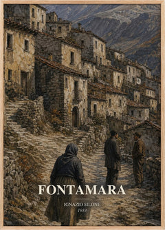 Fontamara Book Watercolour Illustration by Ignazio Silone