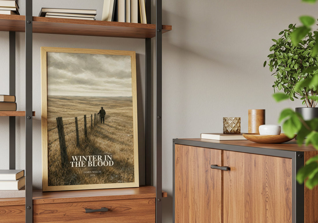 Winter In The Blood book watercolour illustration paper finish options – matte satin gloss