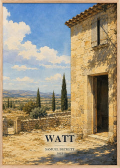 Watt Book Watercolour Illustration by Samuel Beckett