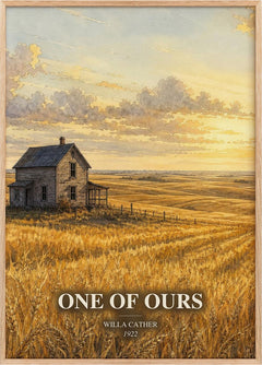 One of Ours Book Watercolour Illustration by Willa Cather