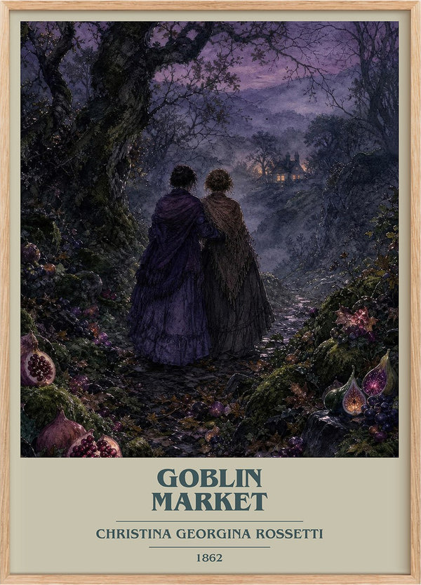 Goblin Market Book Cover Poster by Christina Georgina Rossetti