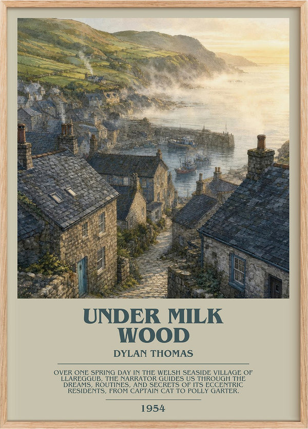 Under Milk Wood Bookish Wall Art by Dylan Thomas