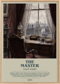 The Master Bookish Wall Art by Colm Toibin