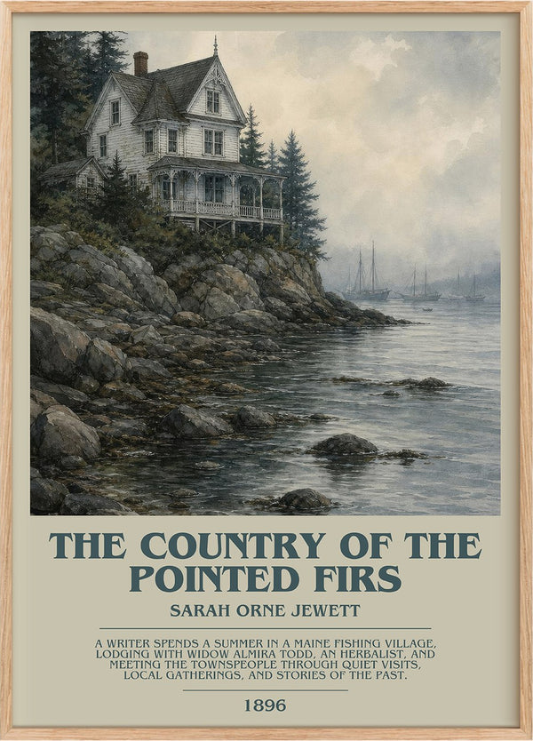 The Country of the Pointed Firs Bookish Wall Art by Sarah Orne Jewett