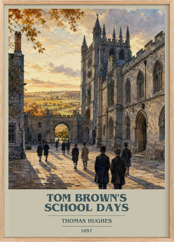 Tom Brown's School Days Book Cover Poster by Thomas Hughes