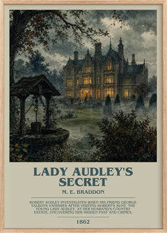 Lady Audley's Secret Bookish Wall Art by M. E. Braddon