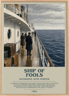 Ship Of Fools Bookish Wall Art by Katherine Anne Porter