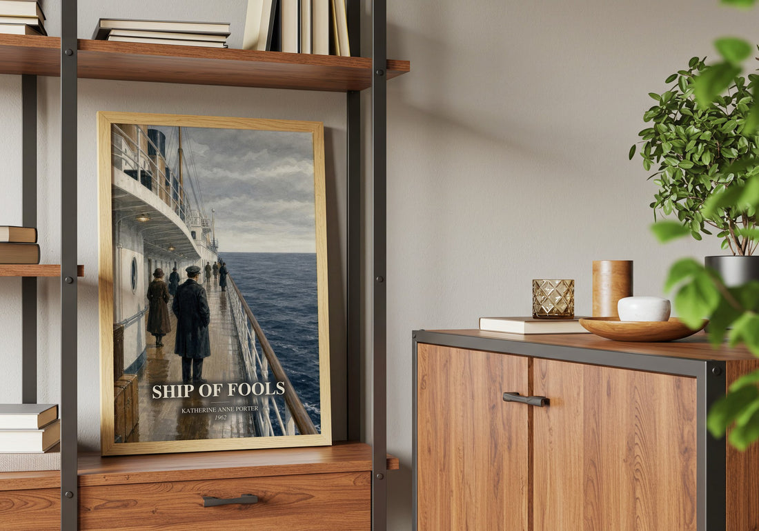 Ship Of Fools book watercolour illustration paper finish options – matte satin gloss