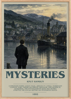 Mysteries Bookish Wall Art by Knut Hamsun