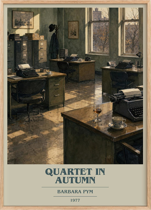 Quartet in Autumn Book Cover Poster by Barbara Pym