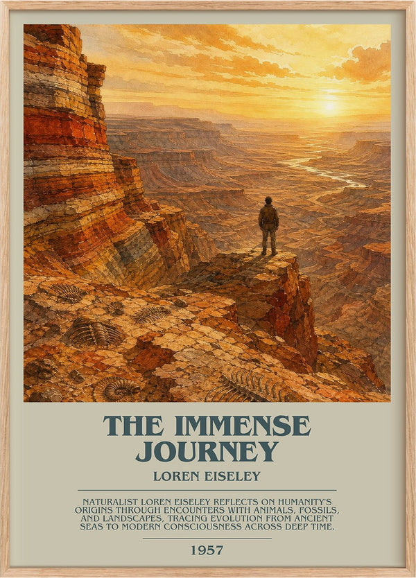 The Immense Journey Bookish Wall Art by Loren Eiseley
