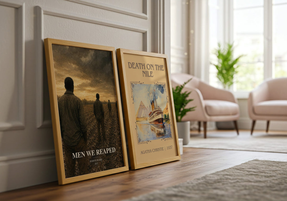 Men We Reaped watercolour print framed by window – literary home decor