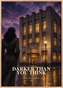 Darker Than You Think Book Watercolour Illustration by Jack Williamson
