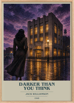 Darker Than You Think Book Cover Poster by Jack Williamson