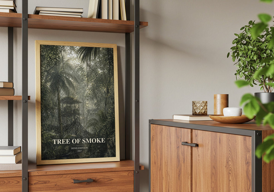 Tree of Smoke book watercolour illustration paper finish options – matte satin gloss