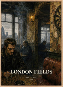 London Fields Book Watercolour Illustration by Martin Amis