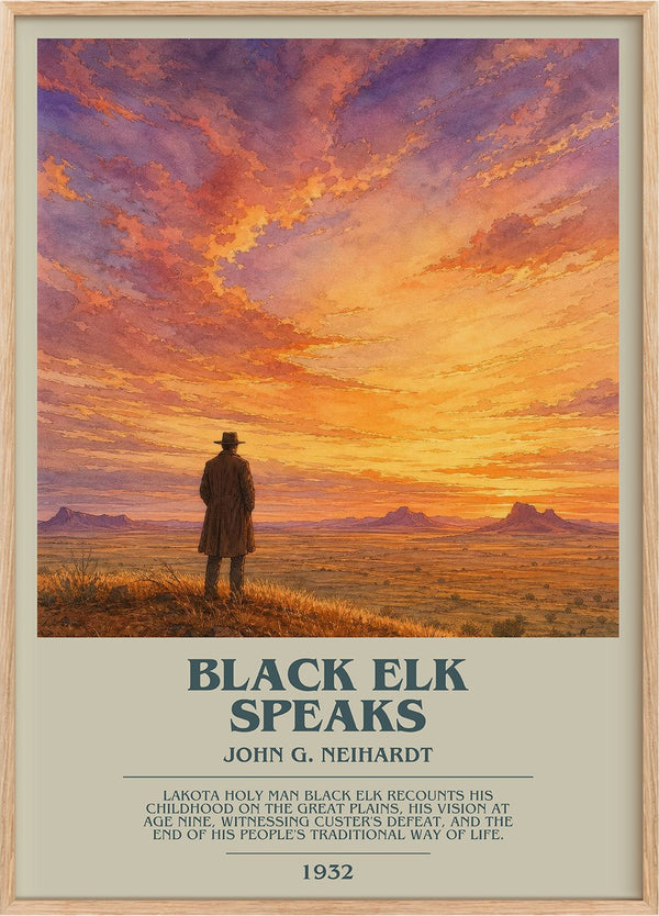 Black Elk Speaks Bookish Wall Art by John G. Neihardt