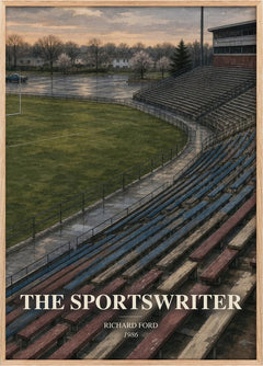 The Sportswriter Book Watercolour Illustration by Richard Ford