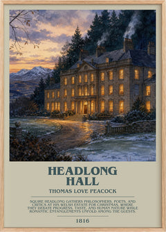 Headlong Hall Bookish Wall Art by Thomas Love Peacock