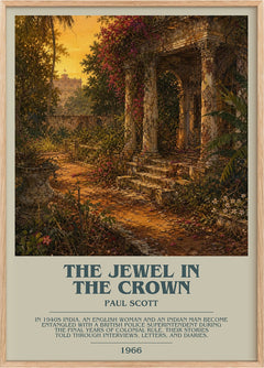 The Jewel In The Crown Bookish Wall Art by Paul Scott