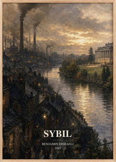 Sybil Book Watercolour Illustration by Benjamin Disraeli
