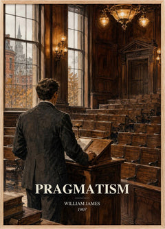 Pragmatism Book Watercolour Illustration by William James