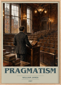 Pragmatism Book Cover Poster by William James