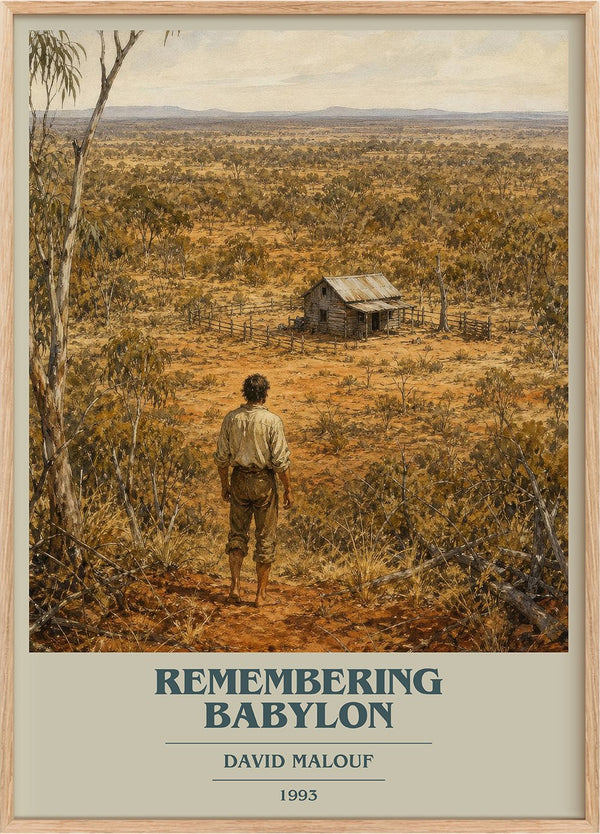 Remembering Babylon Book Cover Poster by David Malouf