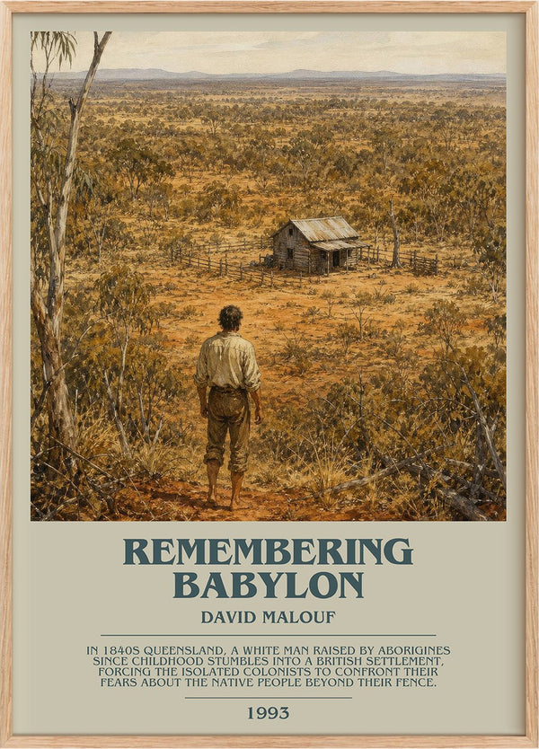 Remembering Babylon Bookish Wall Art by David Malouf