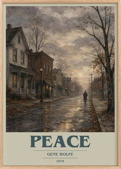 Peace Book Cover Poster by Gene Wolfe