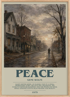 Peace Bookish Wall Art by Gene Wolfe