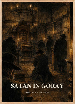 Satan In Goray Book Watercolour Illustration by Isaac Bashevis Singer