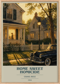 Home Sweet Homicide Book Cover Poster by Craig Rice