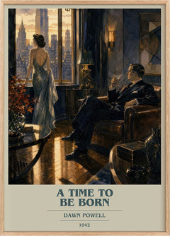 A Time To Be Born Book Cover Poster by Dawn Powell