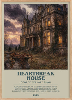 Heartbreak House Bookish Wall Art by George Bernard Shaw