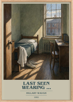 Last Seen Wearing ... Book Cover Poster by Hillary Waugh