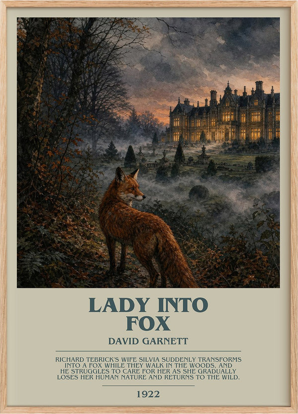 Lady into Fox Bookish Wall Art by David Garnett