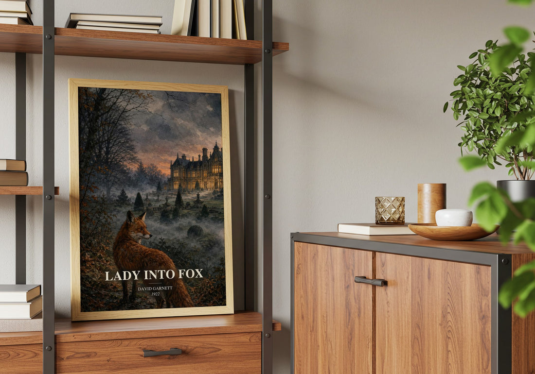 Lady into Fox book watercolour illustration paper finish options – matte satin gloss