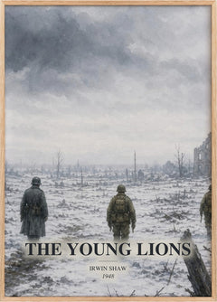 The Young Lions Book Watercolour Illustration by Irwin Shaw