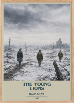 The Young Lions Book Cover Poster by Irwin Shaw