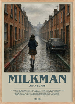 Milkman Bookish Wall Art by Anna Burns