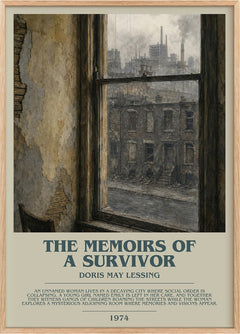 The Memoirs of a Survivor Bookish Wall Art by Doris May Lessing