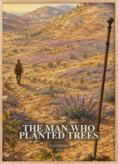 The Man Who Planted Trees Book Watercolour Illustration by Jean Giono