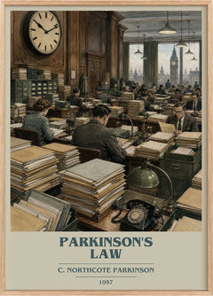 Parkinson's Law Book Cover Poster by C. Northcote Parkinson