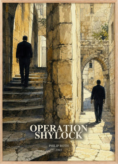 Operation Shylock Book Watercolour Illustration by Philip Roth