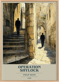 Operation Shylock Book Cover Poster by Philip Roth